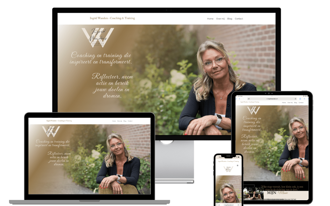 Website voor Ingrid Wanders Training en Coaching