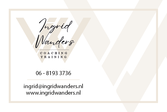 Visitekaartje - Ingrid Wanders [Voorzijde]