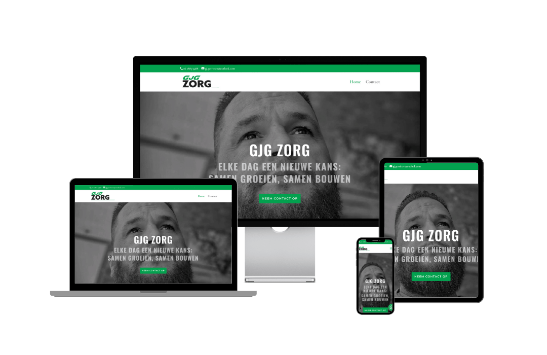 Website GjG Zorg - Wordpress Webdesign Altena
